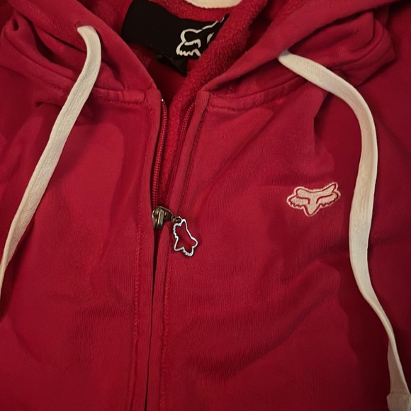 VINTAGE PINK FOX RACING ZIP UP - Picture 2 of 5